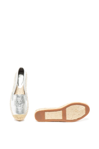 Lauren Ralph Lauren Espadrile de piele cu aspect metalizat Destini Femei