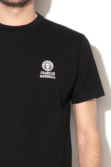 Franklin & Marshall Tricou cu decolteu la baza gatului si imprimeu logo Barbati