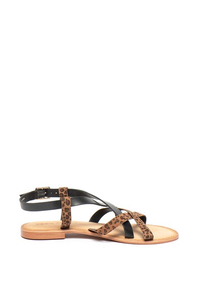 Vero Moda Sandale de piele si piele intoarsa cu animal print Mary Femei