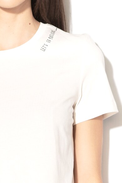 Vero Moda Dannie Francis organikuspamut póló hímzett részletekkel női
