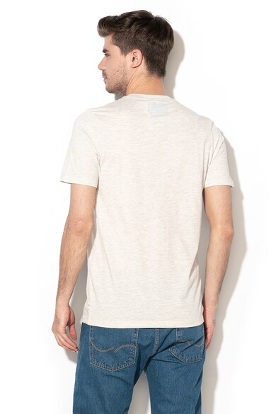 Jack & Jones Tricou slim fit cu imprimeu logo si dungi Mick Barbati