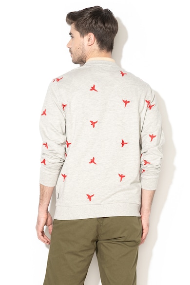 Only & Sons Bluza sport cu decolteu la baza gatului si broderie Bird Barbati