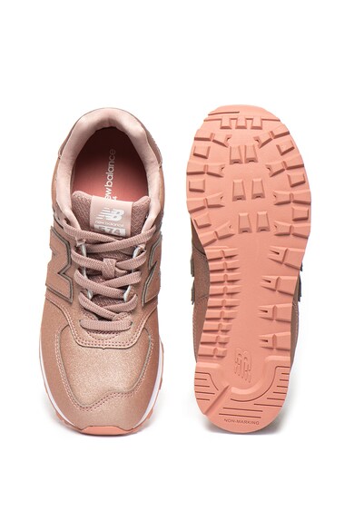 New Balance Спортни обувки 574 с бляскав ефект Момичета