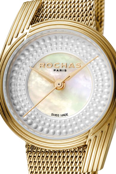 ROCHAS PARIS Ceas de otel inoxidabil cu cadran mother of pearl Femei