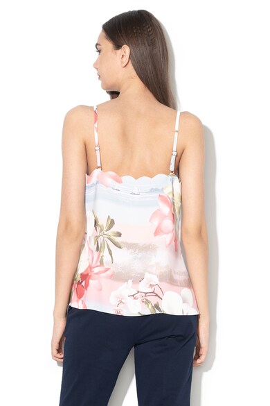 Ted Baker Top cu imprimeu floral si terminatii valurite Milaah Femei