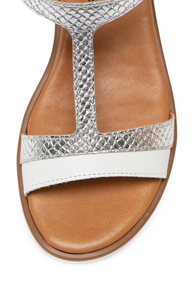 Zee Lane Sandale de piele cu bareta in forma de T si talpa wedge Femei