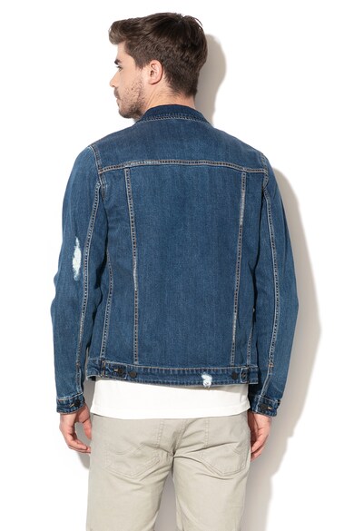 Jack & Jones Jacheta din denim cu rupturi decorative Alvin Barbati