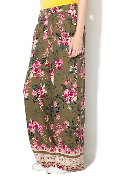 Vero Moda Pantaloni cu croiala ampla si model floral Havana Femei