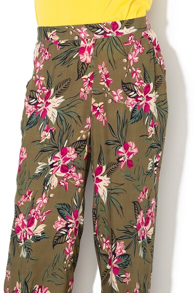 Vero Moda Pantaloni cu croiala ampla si model floral Havana Femei