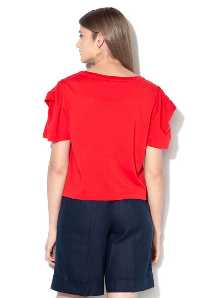 United Colors of Benetton Tricou crop din amestec de modal Femei