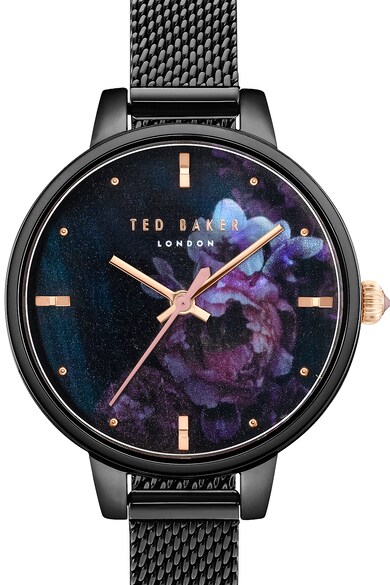 Ted Baker Ceas rotund cu bratara metalica, cu aspect de plasa Femei