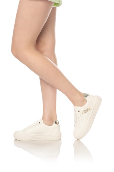Sweet Years Pantofi sport flatform usori de piele ecologica Femei