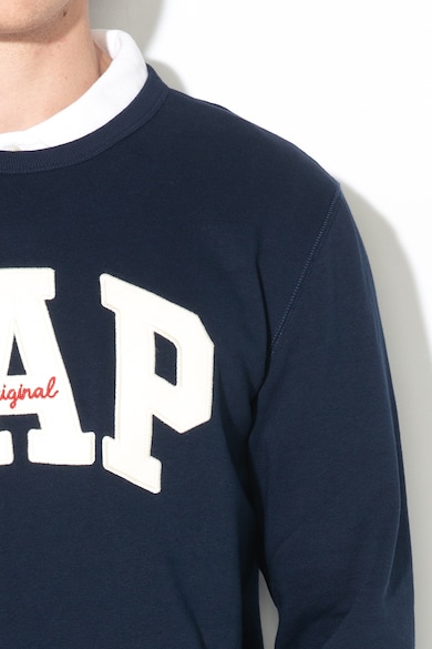 GAP Bluza sport cu imprimeu logo si decolteu la baza gatului Barbati