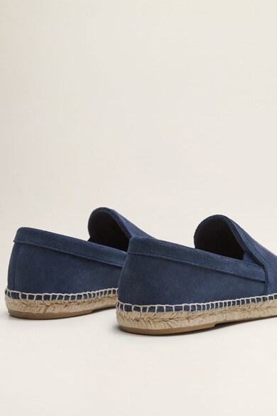 Mango Espadrile de piele intoarsa cu model in relief Barbati