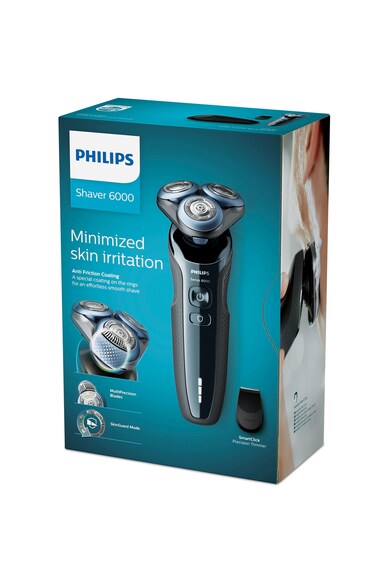 Philips Aparat de ras  /11, umed & uscat, mod de protectie a pielii, tehnologie MultiPrecision, LED, lavabil, Negru Barbati