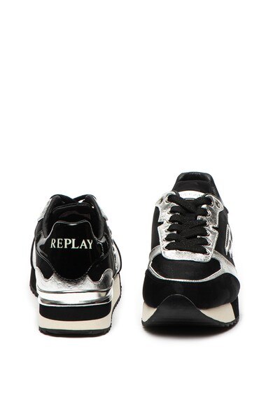 Replay Pantofi sport cu garnituri metalizate de piele Whiteshel Femei