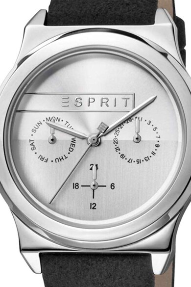 Esprit Кварцов часовник с велурена каишка Жени