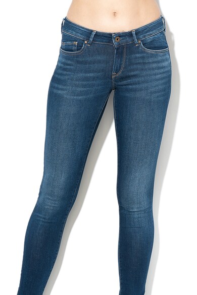 Pepe Jeans London Blugi skinny cu aspect decolorat Pixie Femei