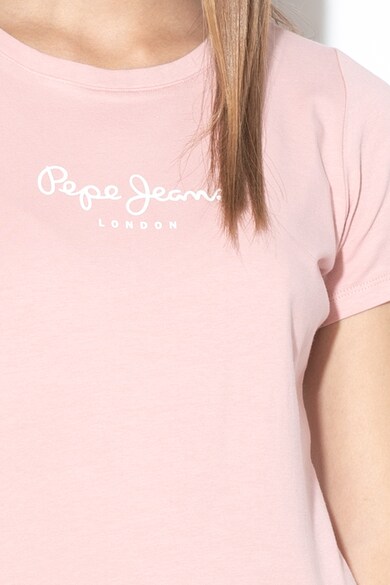 Pepe Jeans London Tricou cu imprimeu logo Virginia Femei