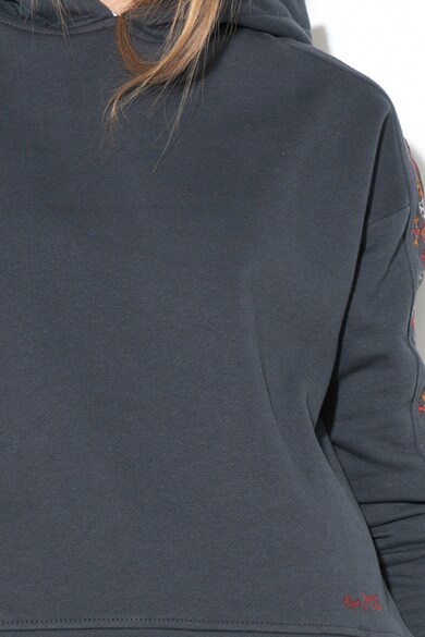 Pepe Jeans London Nazarie kapucnis pulóver hímzett részletekkel női
