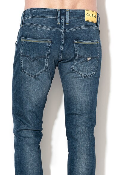 GUESS JEANS Vermont slim fit farmernadrág szaggatott hatással férfi