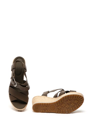 Timberland Sandale wedge tip espadrile de piele Nice Coast Femei