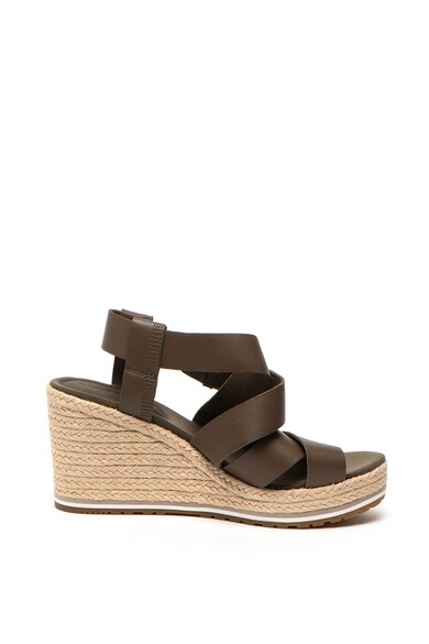 Timberland Sandale wedge tip espadrile de piele Nice Coast Femei