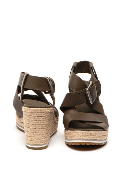 Timberland Sandale wedge tip espadrile de piele Nice Coast Femei