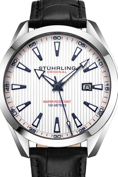 Stuhrling Ceas quartz cu o curea de piele Barbati