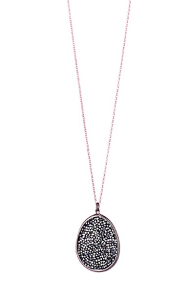 OXETTE Colier de argint placat cu aur rose de 18K, cu pandantiv cu cristale Swarovski Femei