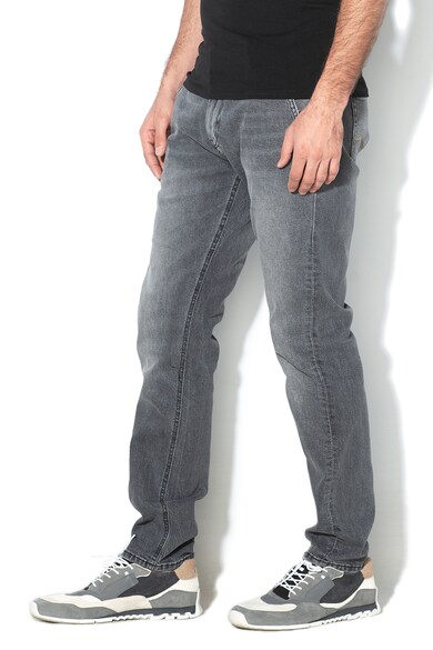 GUESS JEANS Blugi slim fit cu croiala conica si talie joasa Vicente Barbati