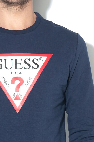 GUESS JEANS Bluza sport slim fit cu imprimeu logo Barbati