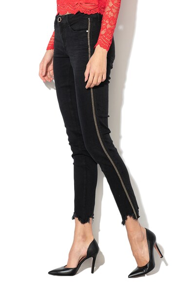 GUESS JEANS Blugi ultra skinny cu diverse insertii laterale Femei