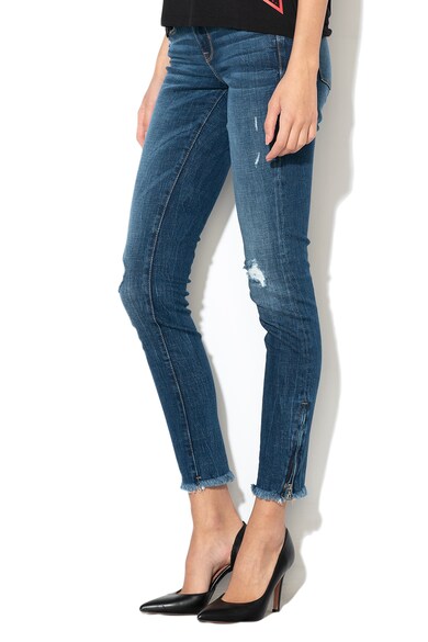 GUESS JEANS Bluza ultra skinny cu detalii deteriorate Femei