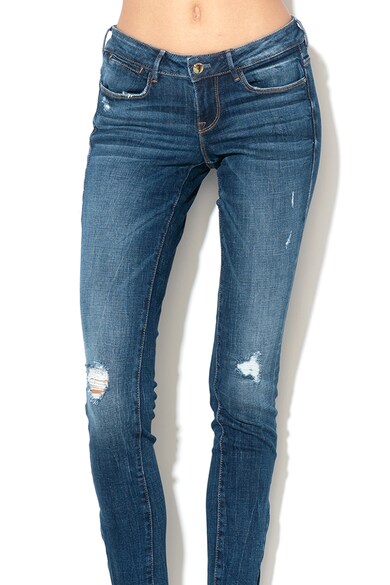 GUESS JEANS Bluza ultra skinny cu detalii deteriorate Femei