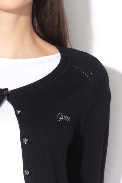 GUESS JEANS Cardigan din tricot fin cu nasturi Femei