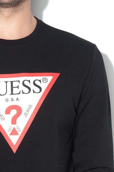 GUESS JEANS Bluza sport slim fit cu imprimeu logo Barbati