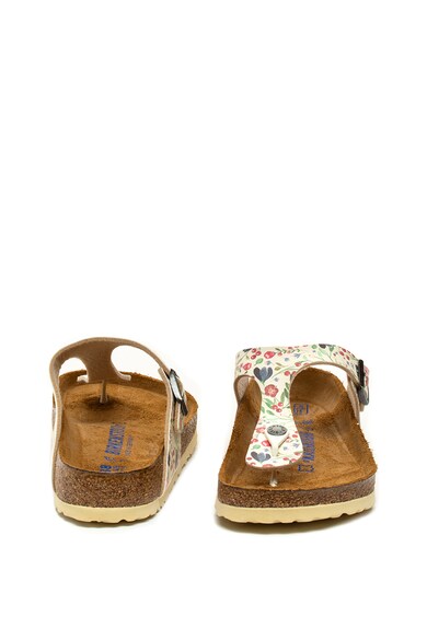 Birkenstock Papuci cu bareta separatoare si model floral Gizeh Femei