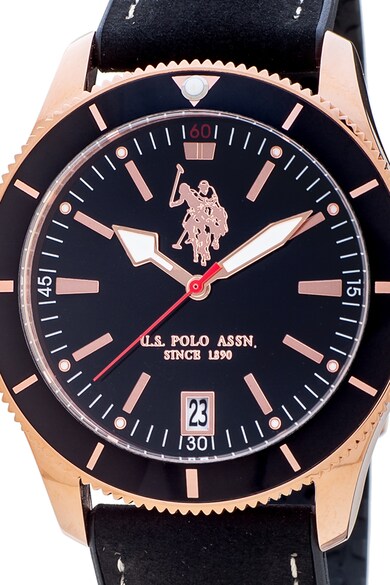 U.S. Polo Assn. Ceas cu o curea de piele Barbati