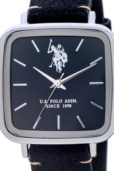 U.S. Polo Assn. Часовник с велурена каишка Мъже