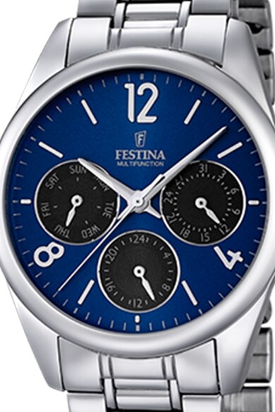 Festina Часовник с метална верижка и контрастен циферблат Жени