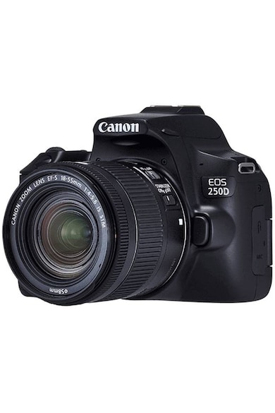 Canon Aparat foto DSLR  EOS 250D, 24.1 MP, Wi-Fi, 4K, Negru + Obiectiv EF-S 18-55mm, f/3.5-5.6 III Femei