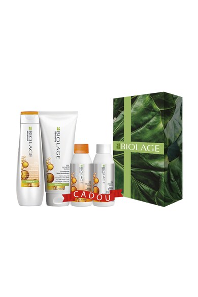 Biolage Trusa profesionala  Advanced Oil Renew pentru par uscat si poros: Sampon, 250 ml + Balsam, 200 ml + Sampon format de calatorie, 50 ml + Balsam format de calatorie, 50 ml Femei