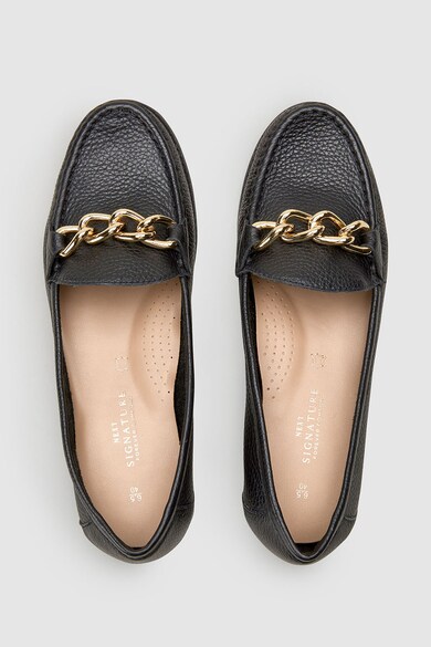 NEXT Pantofi loafer de piele cu detaliu din lant Femei