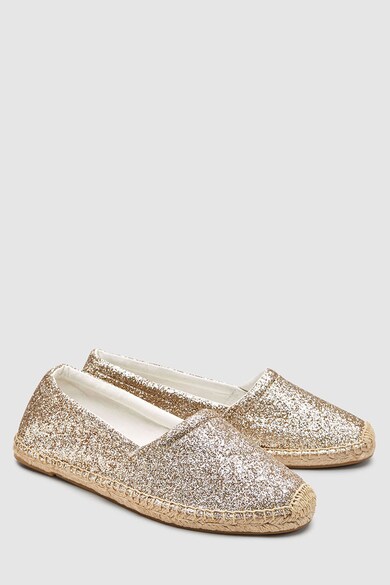 NEXT Espadrile slip-on cu aspect stralucitor Femei