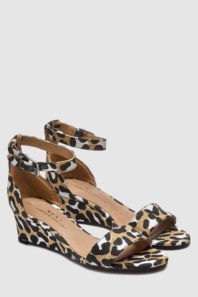 NEXT Sandale wedge cu animal print Femei