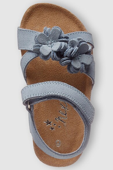 NEXT Велурени сандали с флорални апликации Момичета