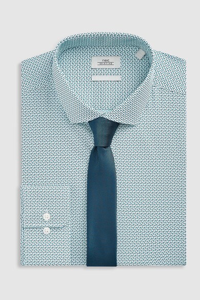 NEXT Szűk fazonú ing és nyakkendő szett férfi