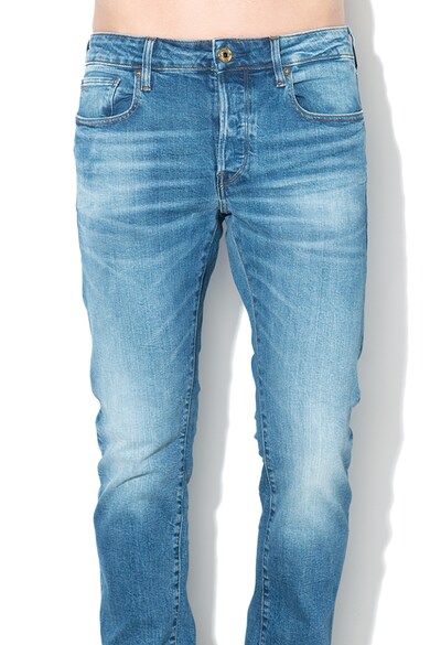 G-Star RAW Blugi slim fit cu aplicatie de piele in talie Barbati