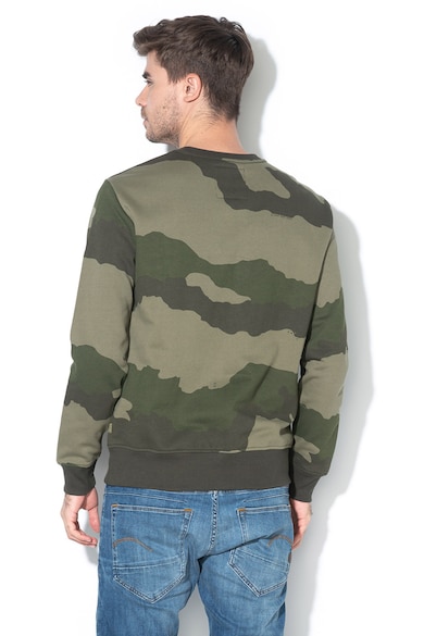 G-Star RAW Bluza sport cu model grafic si model camuflaj Barbati